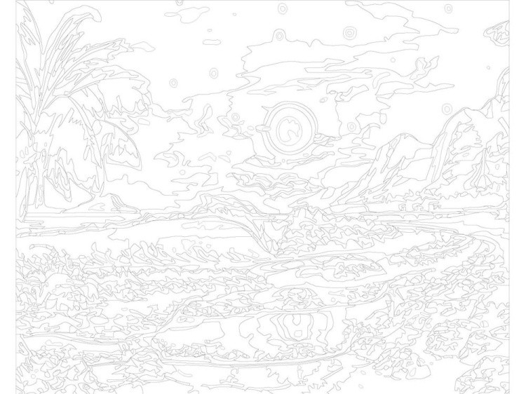 Картина по номерам «Ночное море» — картинка 3