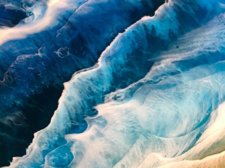 Порошок Resi-WAVE для 3D-эффекта морской пены 40 мл, ResinArt — картинка 3