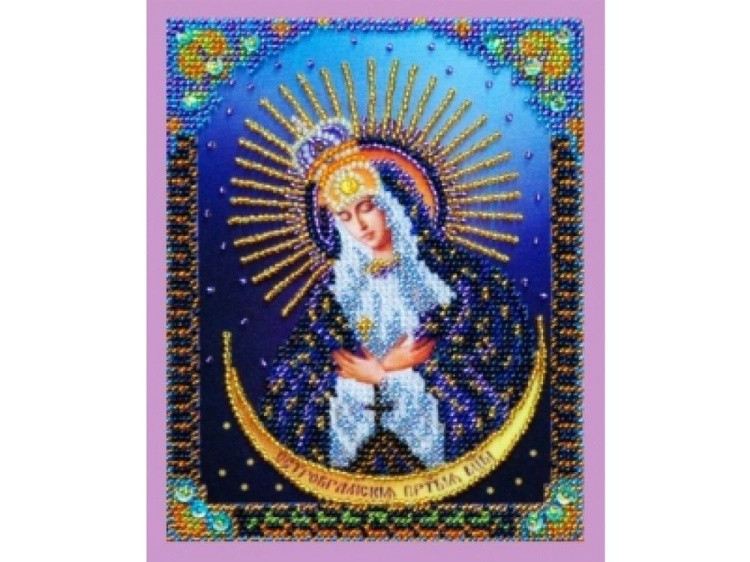 Набор для вышивания бисером Миниатюрная «Остробрамская икона Божией Матери»