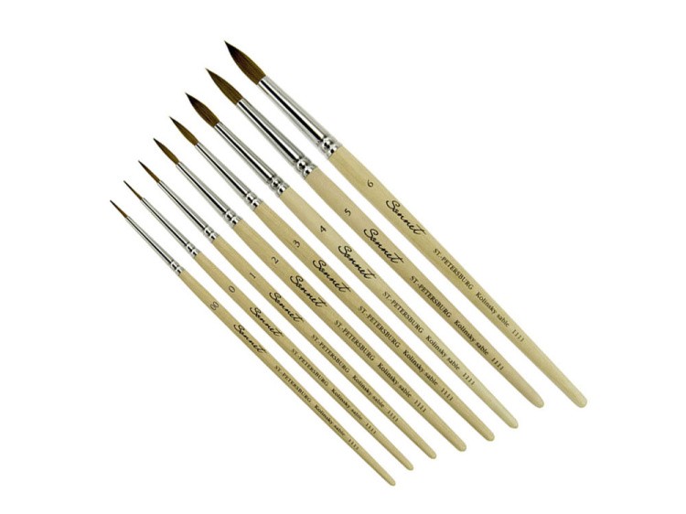 Колонок круглая №00 с короткой ручкой — картинка 6