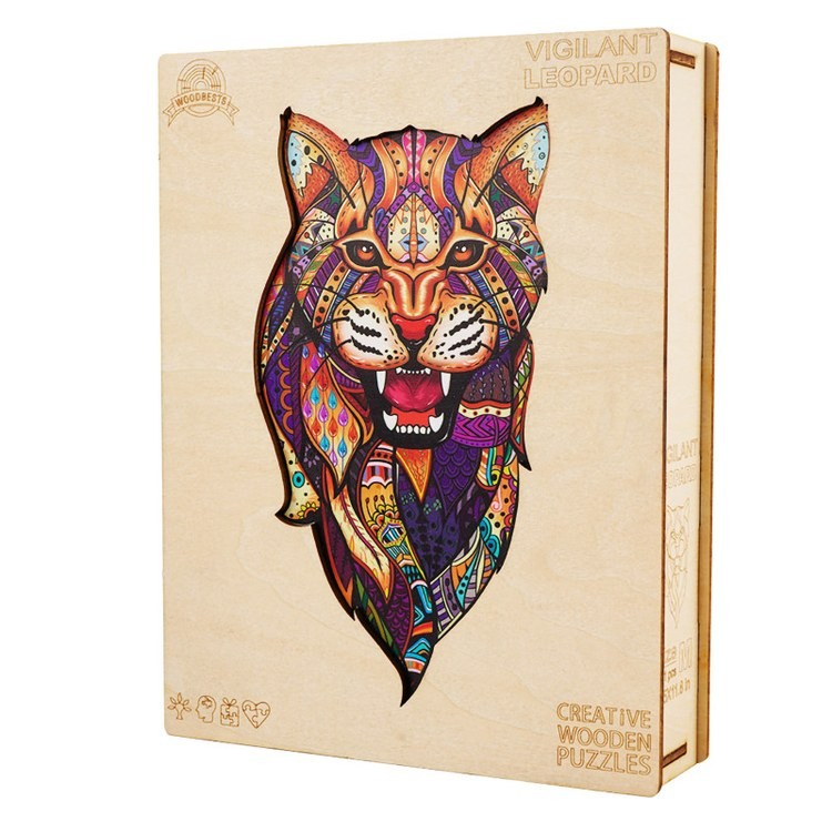 Деревянные пазлы «Африканский Леопард M», Woodbests — картинка 7