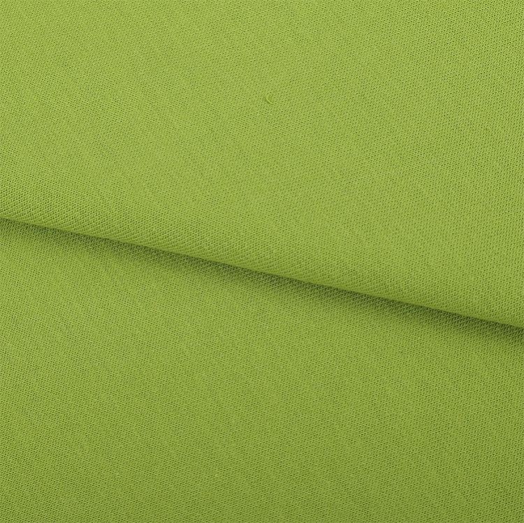 Ткань трикотаж Футер 2х нитка, петля, с лайкрой, 6 м, ширина 180 см, 240 г/м2, цвет: сочный лайм, TBY — картинка 4