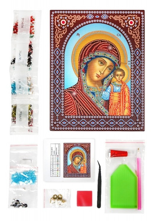 Алмазная вышивка 5D «Пресвятая Богородица Казанская» — картинка 2