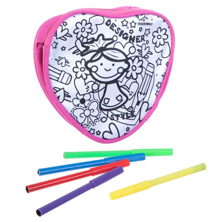 Сумка для раскрашивания Bondibon, сердечко — картинка 3