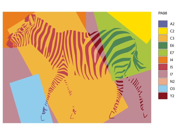 Картина по номерам «Поп-арт зебра» — картинка 2