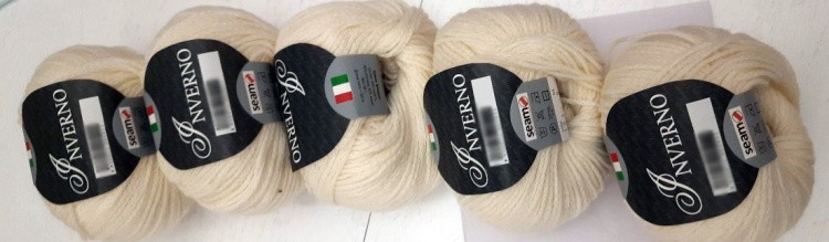 Пряжа SEAM Inverno (101), белый, 5 шт. по 50 г — картинка 2