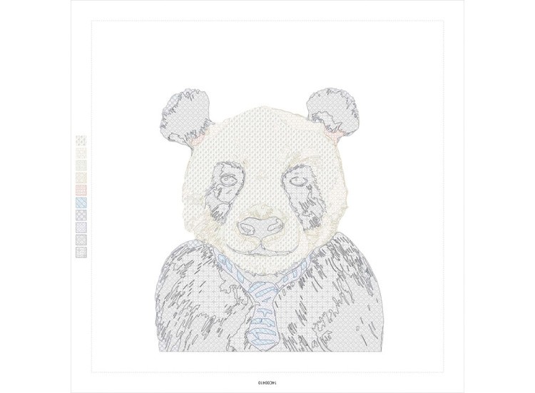 Картина по номерам «Панда» — картинка 3