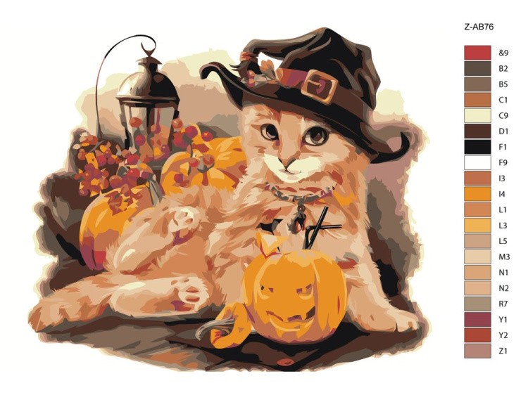 Картина по номерам «Счастливого Хэллоуина 2» — картинка 2