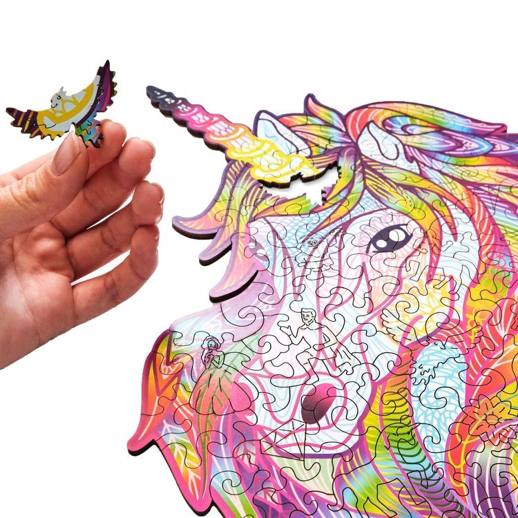 Деревянный пазл Wood Trick «Сверкающий Единорог» — картинка 8