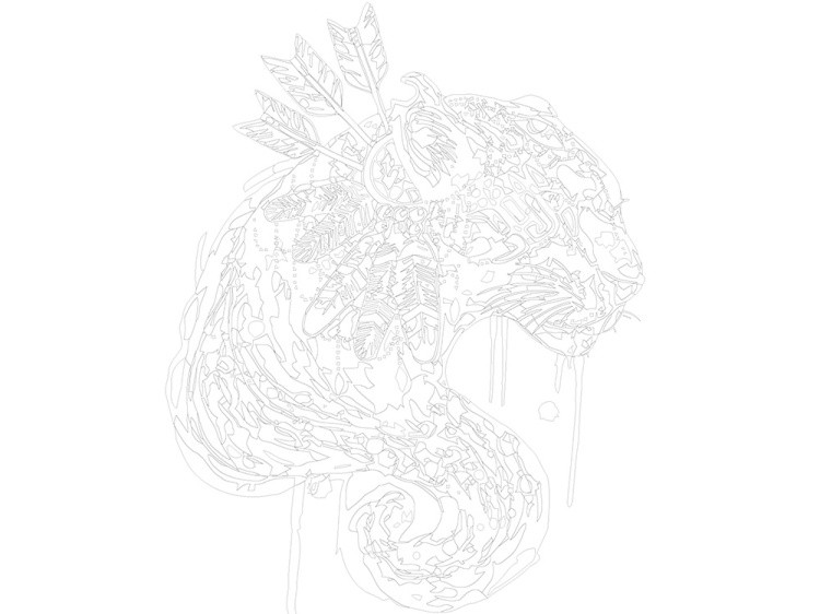 Картина по номерам «Вождь пантер» — картинка 3