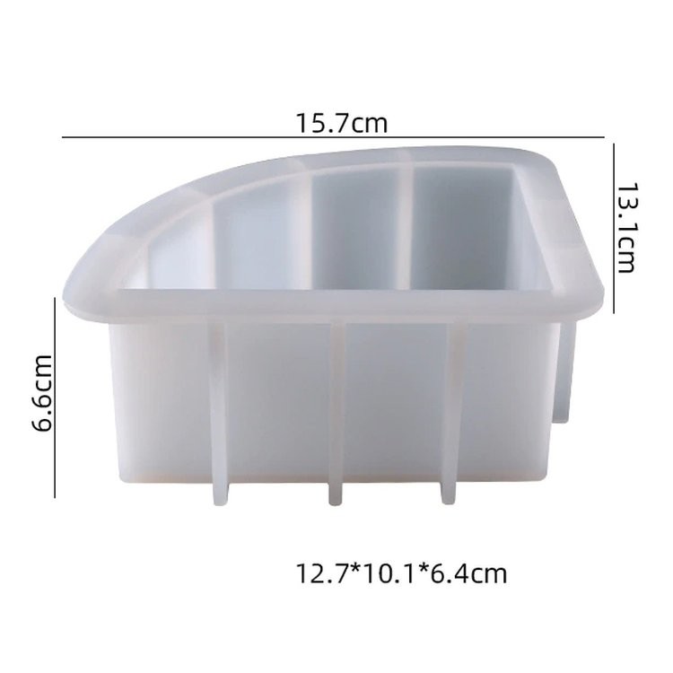 Силиконовый молд - Объемный сектор, 16х13см 1 шт. — картинка 2