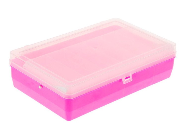 Коробка для мелочей №4 двухъярусная, с микролифтом Trivol, цвет: малиновый