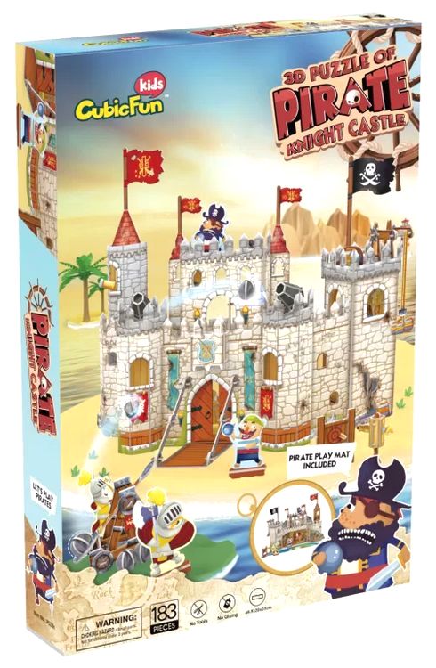 3D пазл CubicFun «Замок пиратов» — картинка 3