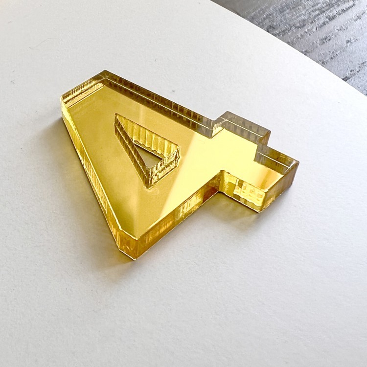 Зеркальные арабские цифры Золото, 3 см, Epoxy Master — картинка 2