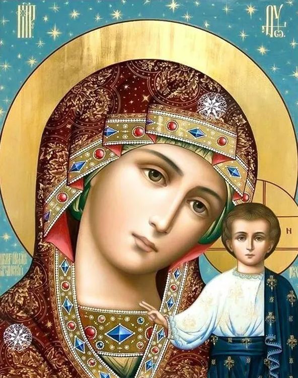 Алмазная вышивка «Икона. Казанская Пресвятая Богородица»
