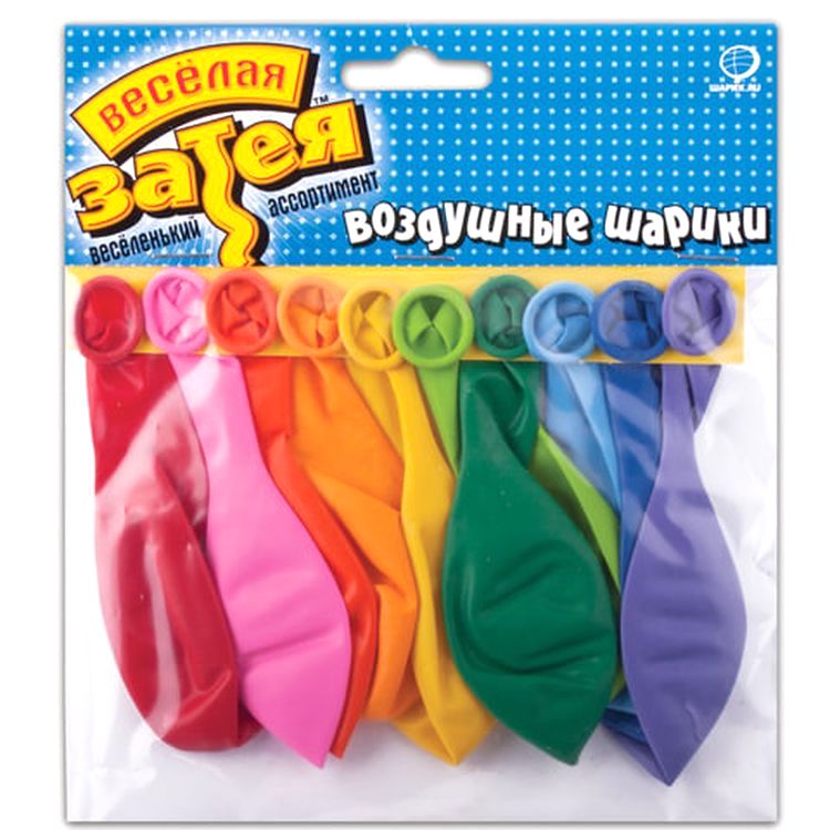 Шары воздушные 10&quot; (25 см), комплект 10 шт., 10 пастельных цветов — картинка 2