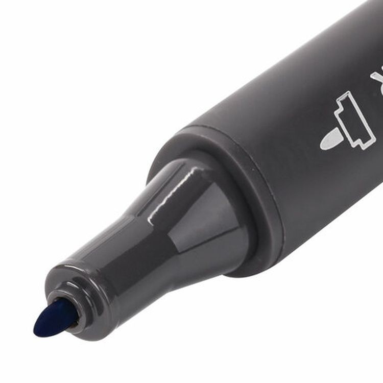 Маркер для скетчинга двусторонний 1 мм - 6 мм BRAUBERG ART CLASSIC, цвет: синий — картинка 4