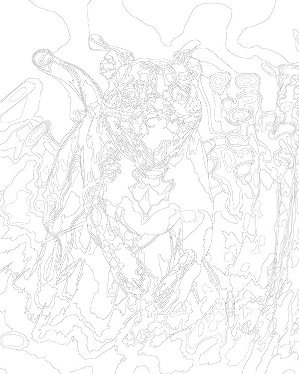 Картина по номерам «Собака Стаффорд (Стаффордширский терьер)» — картинка 3