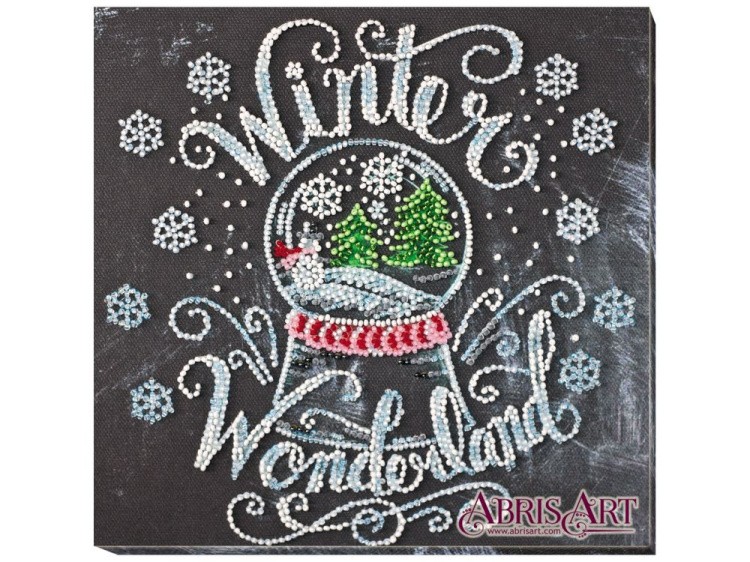 Набор-миди вышивки бисером на холсте «Зима чудес»