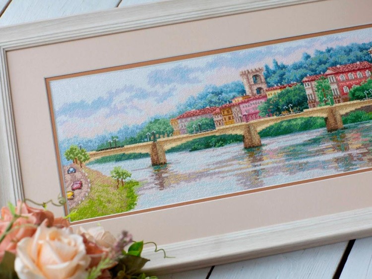 Набор для вышивания «Мост Понте-алле-Грацие, Флоренция» — картинка 5