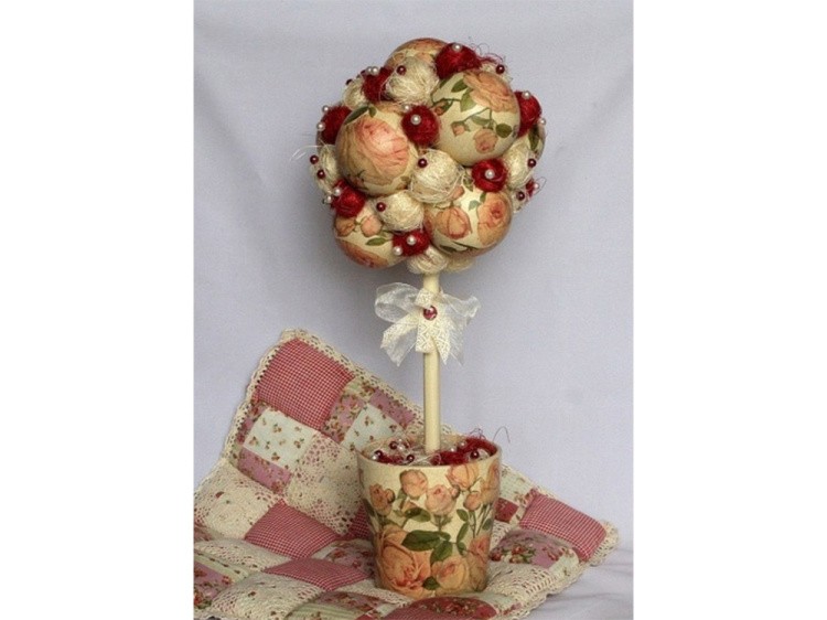 Шар елочный пластиковый белый для декорирования (d 12 см), 1 шт. — картинка 8