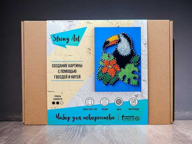 Набор для творчества STRING ART «Тукан» — картинка 4