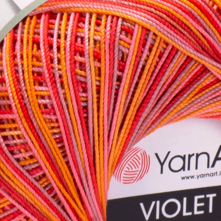 Пряжа YarnArt Violet Melange (507), мультиколор, 5 шт. по 50 г — картинка 2