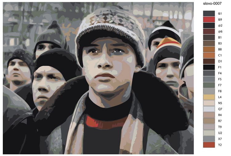 Картина по номерам «Сериал Слово пацана Кровь на асфальте» — картинка 2