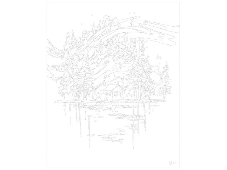 Картина по номерам «Северное сияние» — картинка 3