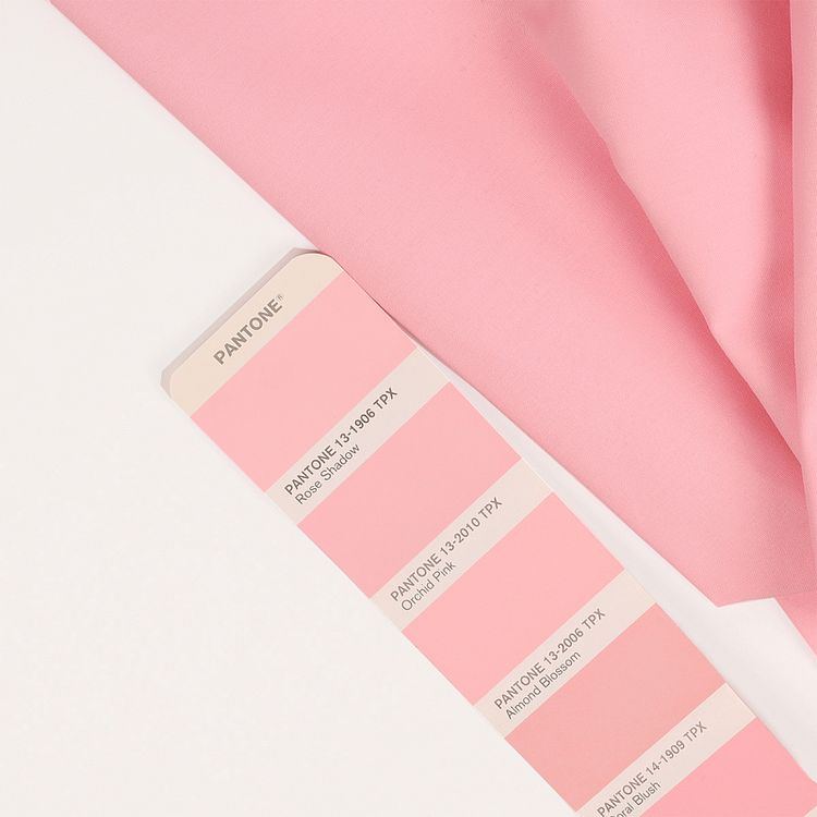 Ткань ТиСи поплин стрейч, 5 м x 150 см, 110 г/м², цвет: розовый, TBY — картинка 4