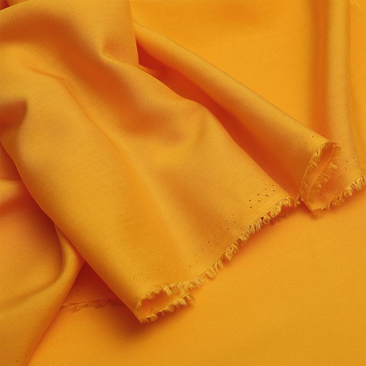 Ткань Штапель, матовая, 5 м, ширина 145 см, 110 г/м2, цвет: 19 желтый, TBY — картинка 4