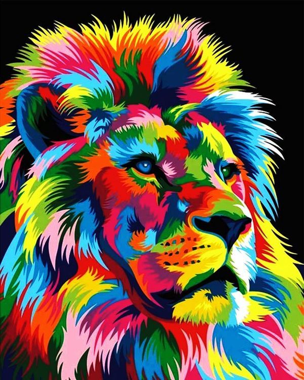 Алмазная вышивка «Грациозный лев» — картинка 2