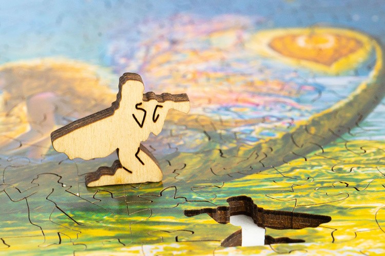 Деревянные пазлы DAVICI «Глициния луны (Wisteria moon)» — картинка 6