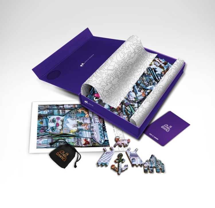 Деревянные пазлы DAVICI «Кот-Петергоф» — картинка 7