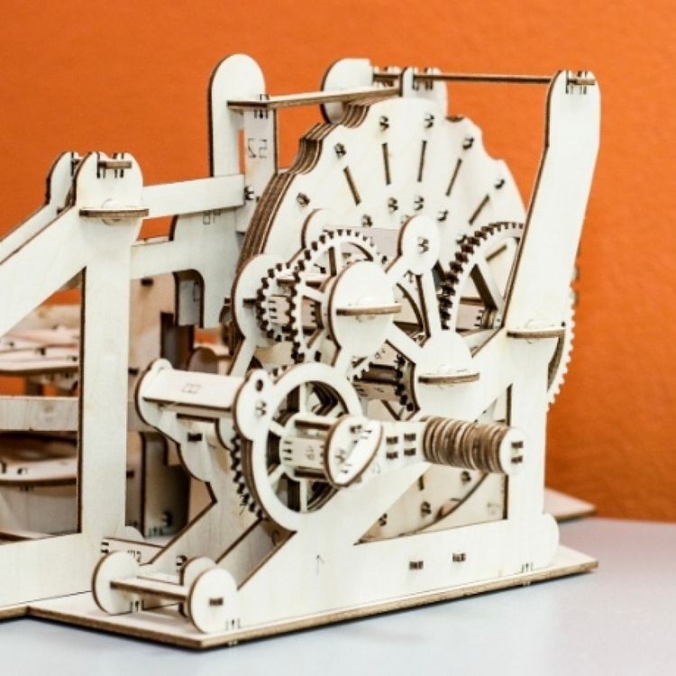 Конструктор из дерева «Механическая машина Murble», UNIWOOD — картинка 4