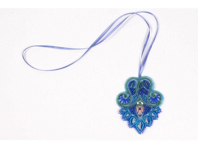 Набор вышивки бисером «Подвеска Морозный узор» — картинка 3