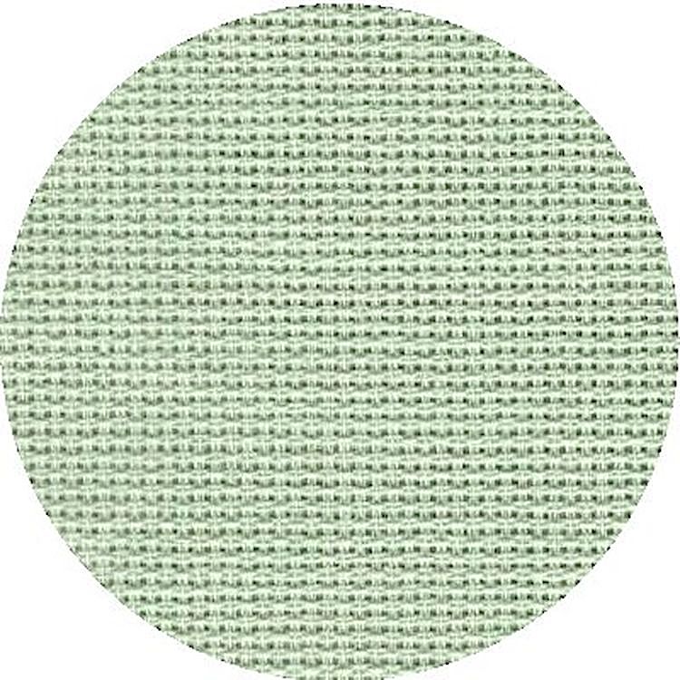 Канва мелкая (Aida 16 каунт, 10х60кл), 40x50 см, цвет: салатовый, TBY