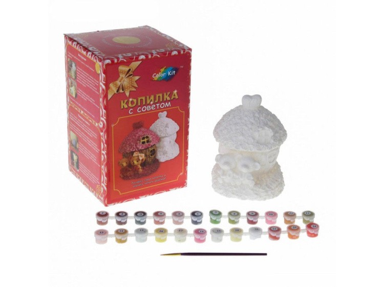 Виниловая копилка-раскраска «Мишки LOVE» — картинка 3