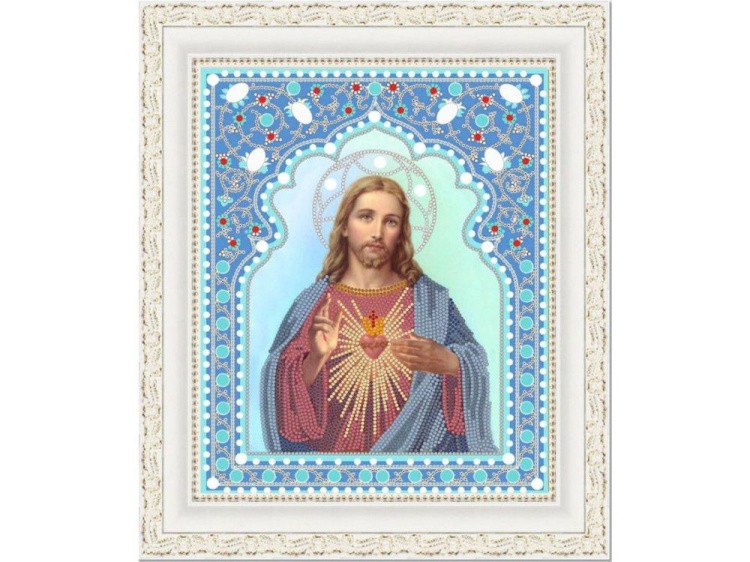 Рисунок на ткани «Святейшее Сердце Иисуса»
