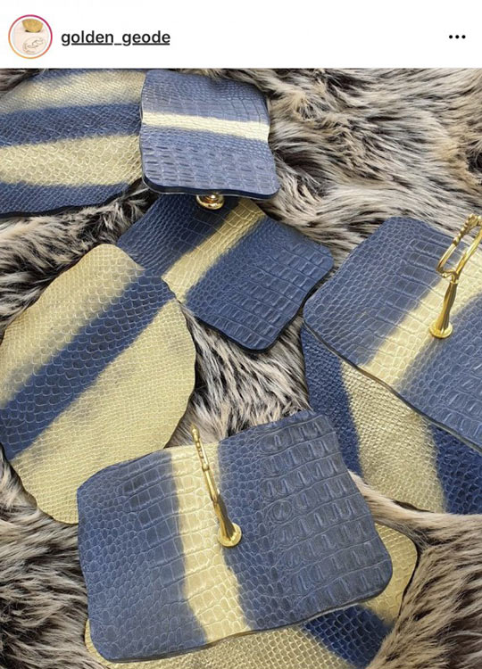 Молд №462 Поднос Кожа змеи (26 см) 1 шт., Art Blong — картинка 3