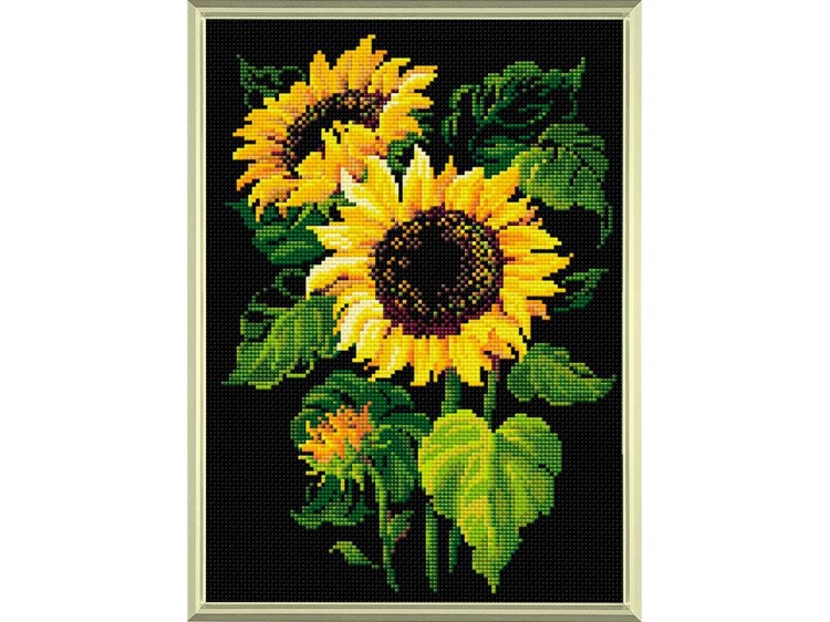 Алмазная вышивка «Подсолнухи» — картинка 2