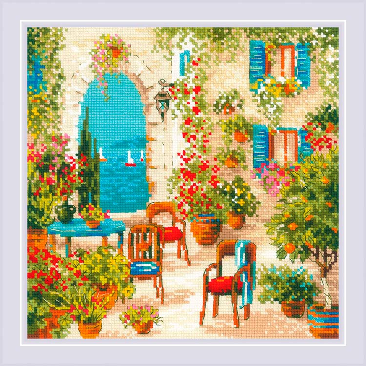 Набор для вышивания «Южный дворик» — картинка 2