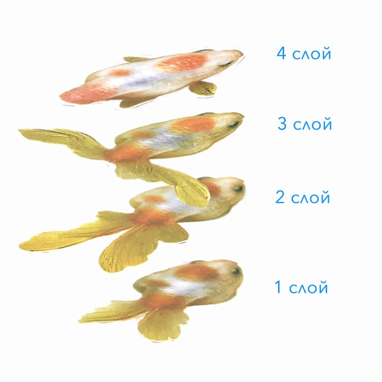 Рыбки для заливки эпоксидной смолой 3D, стиль 1 — картинка 3