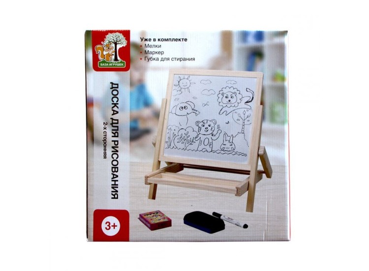 Доска для рисования двусторонняя (мольберт) — картинка 4