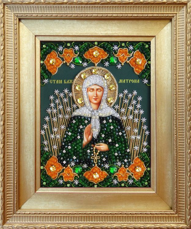Набор вышивки хрустальными камнями «Святая Матрона Московская» — картинка 13
