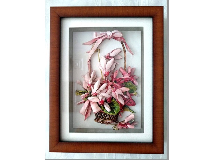 Папертоль «Корзиночка цикламенов» — картинка 2