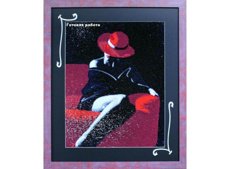 Алмазная вышивка «Таинственная незнакомка» — картинка 2