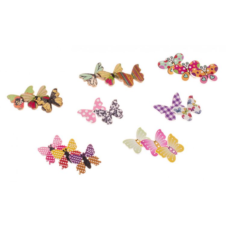 Пуговицы декоративные «Бабочки микс», 25 шт., 2,5-3 см — картинка 10