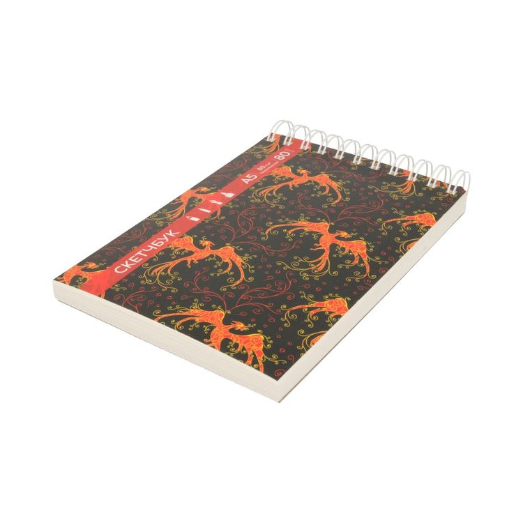 Скетчпад «Фениксы», мягкая обложка, жесткая подложка, бумага тонированная, 80 г/м2, А5, на гребне, 80 л., Аква-колор — картинка 3