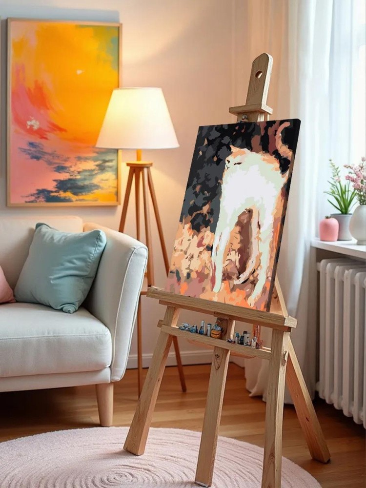 Картина по номерам «Кошка» — картинка 9